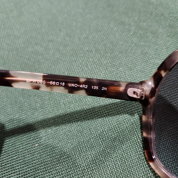 Prada Tortoise Octagon SPR06S 5618 UAO 4R2 Sunglasses  display picture 1